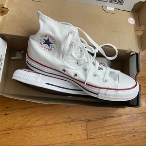 CONVERSE WHITE ALL STAR HIGH TOPS